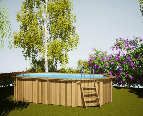 Combien coûte l'installation d'une piscine bois hors sol ?